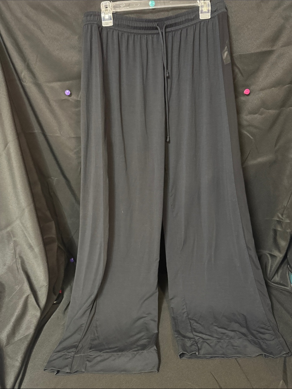 Honeylove Black Wide-Leg Lounge Pants